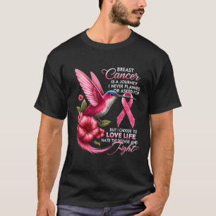 Cancer Breast Cancer Is A Journey I Never Planned  T-Shirt