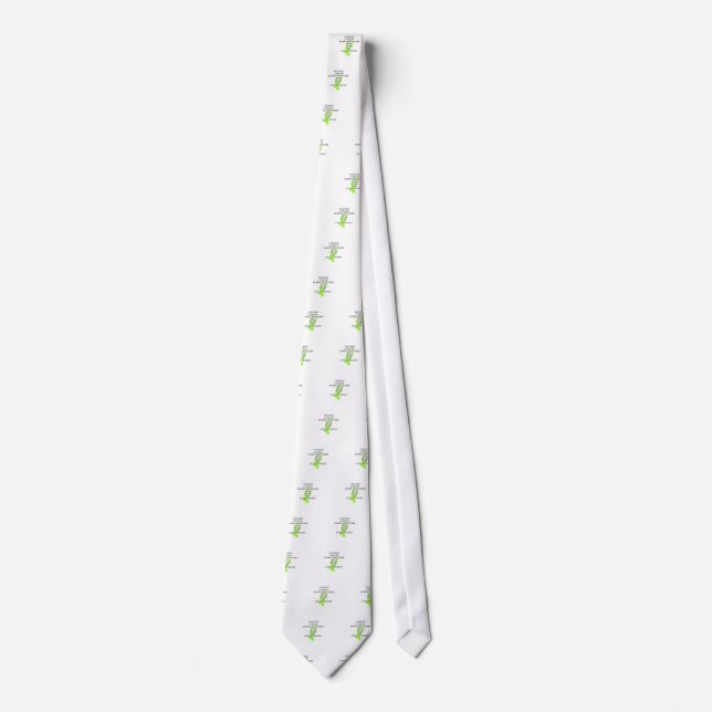 Cancer Bully (Lime Green Ribbon) Tie (Front)