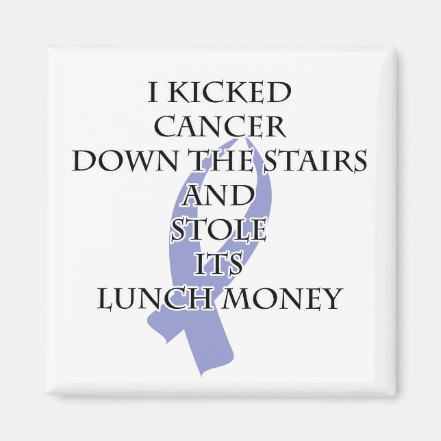 Cancer Bully (Periwinkle Ribbon) Magnet (Front)