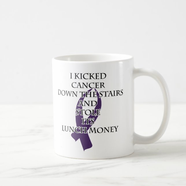 Cancer Bully (Purple Ribbon) Coffee Mug (Right)