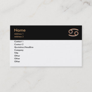 Cancer Business Card