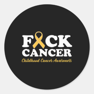 Cancer Childhood Cancer Awareness Gifts Classic Round Sticker