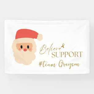 cancer. Christmas Custom #team name Banner Sign