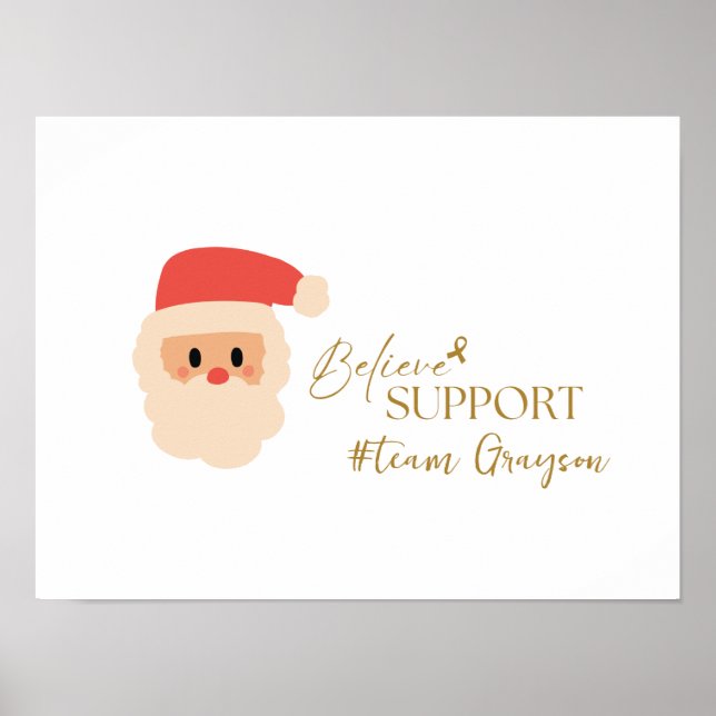 cancer. Christmas Custom #team name Poster Prints (Front)