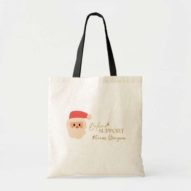 cancer. Christmas Custom #team name Totes Bags (Front)