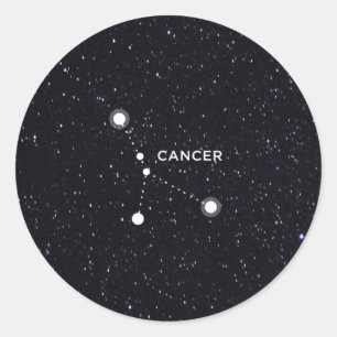 Cancer Classic Round Sticker
