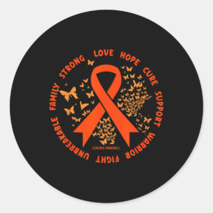 Cancer Clothing - Leukaemia Awareness  Classic Round Sticker