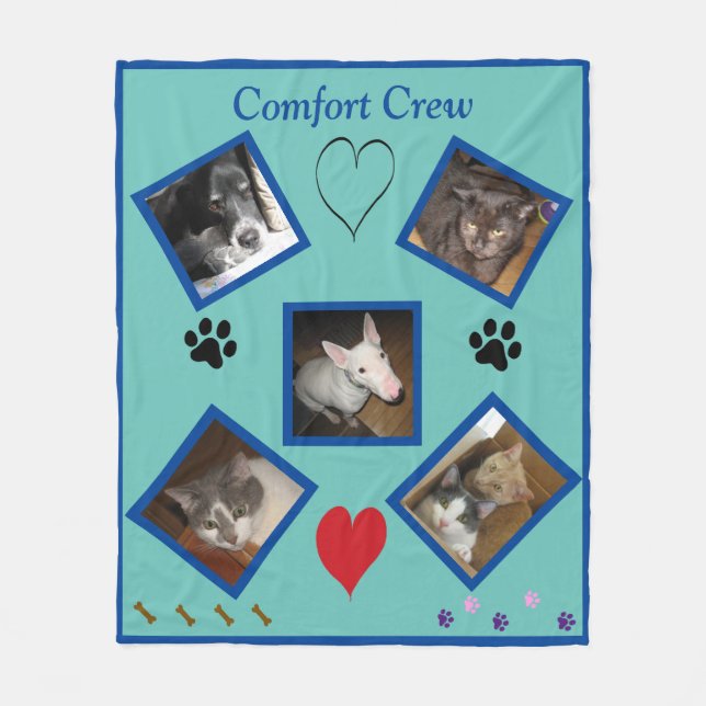 Cancer Comfort Crew Fleece Blanket (Front)