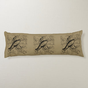 Cancer Constellation by Hevelius circa 1690 Body Cushion