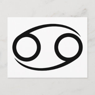 cancer crab greek astrology horoscope zodiac postcard
