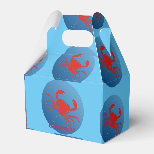 Cancer Crab Zodiac Thunder_Cove Favour Box (Front Side)