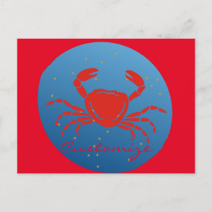 Cancer Crab Zodiac Thunder_Cove Postcard