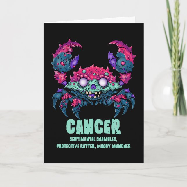 Cancer Crab Zombie Card (Front)