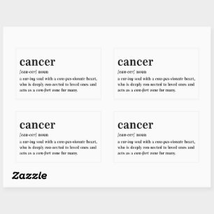 Cancer Definition Aesthetic Astrology Gift Rectangular Sticker