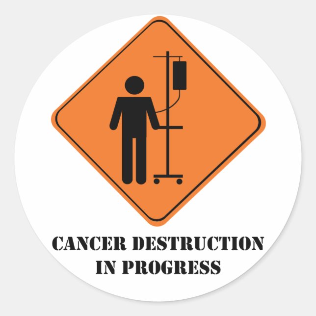 cancer destruction in progress- sticker sheet (Front)