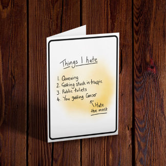 Cancer Diagnosis  Card