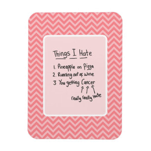 Cancer Diagnosis Light Humor Magnet