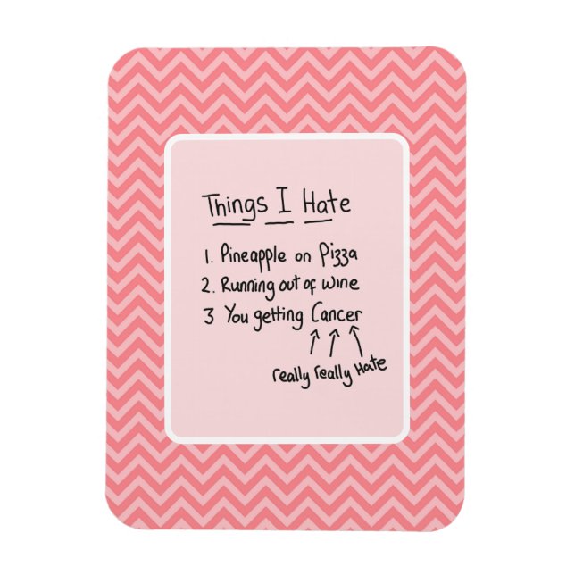 Cancer Diagnosis Light Humor  Magnet (Vertical)