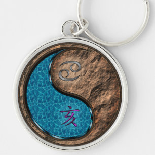 Cancer & Earth Boar Key Ring