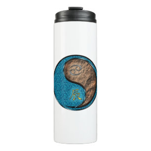 Cancer & Earth Dragon Thermal Tumbler