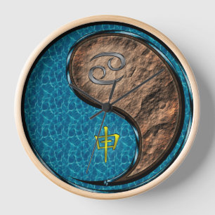 Cancer & Earth Monkey Clock