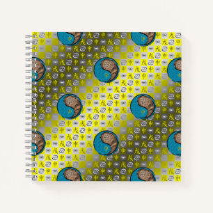 Cancer & Earth Monkey Notebook