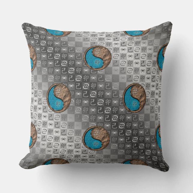 Cancer & Earth Rabbit Cushion (Front)