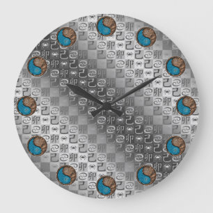 Cancer & Earth Rabbit Large Clock