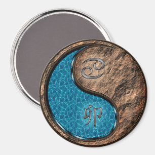 Cancer & Earth Rabbit Magnet