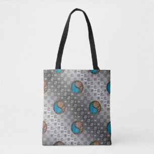 Cancer & Earth Rabbit Tote Bag