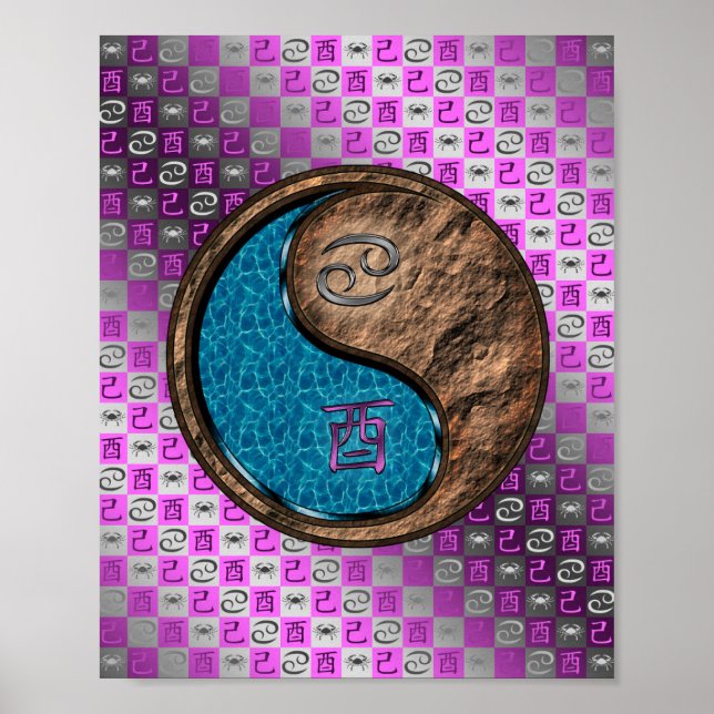 Cancer & Earth Rooster Poster (Front)