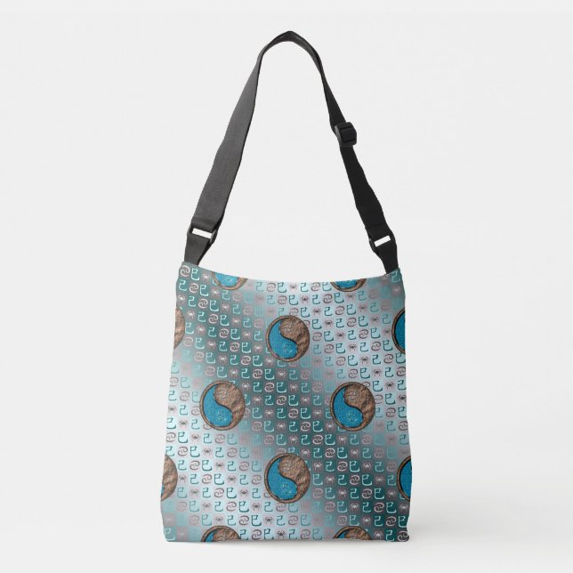 Cancer & Earth Snake Crossbody Bag (Front)