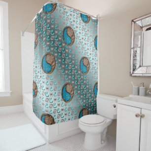 Cancer & Earth Snake Shower Curtain