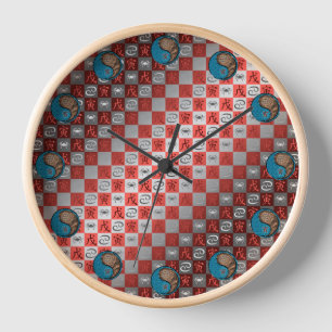 Cancer & Earth Tiger Clock