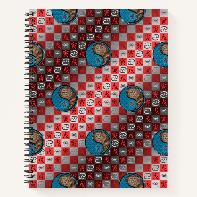 Cancer & Earth Tiger Notebook (Front)