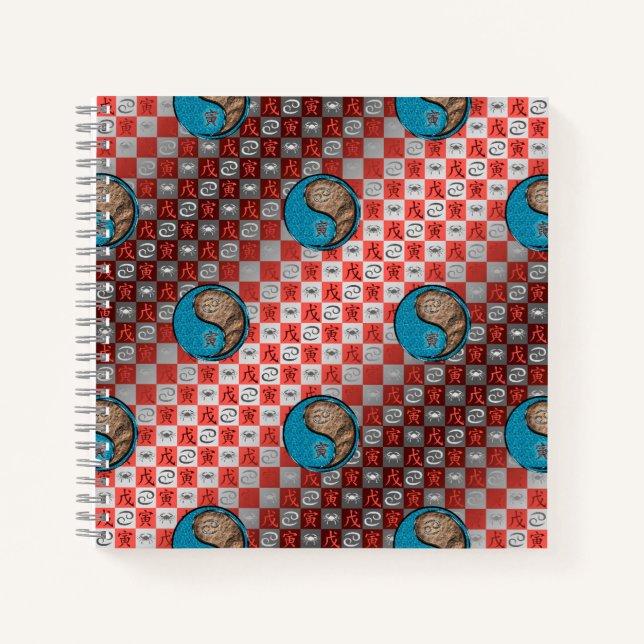 Cancer & Earth Tiger Notebook (Front)