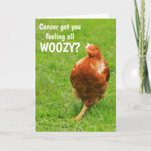 Cancer Encouragement Funny Chicken Card