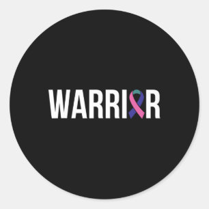 Cancer Fight Cancer Ribbon 17 Classic Round Sticker