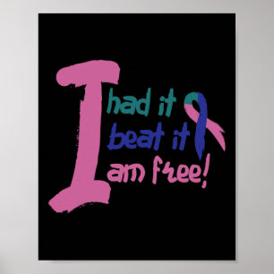 Cancer Fight Cancer Ribbon 4  Poster