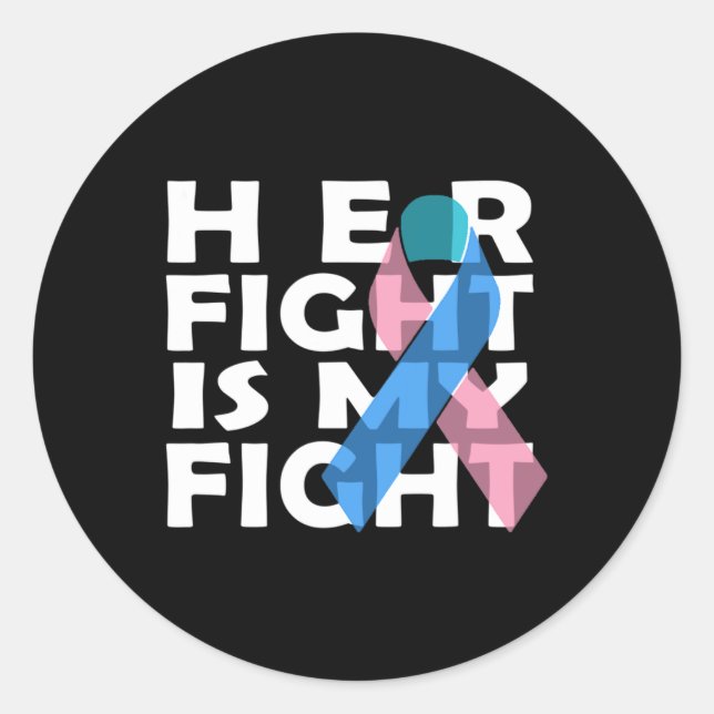 Cancer Fight Cancer Ribbon 8  Classic Round Sticker (Front)