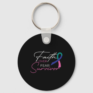 Cancer Fight Cancer Ribbon Key Ring
