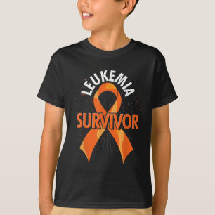 Cancer Fight Supporter Orange Ribbon Leukaemia Awa T-Shirt
