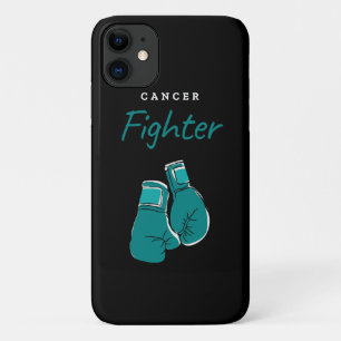 cancer fighter, teal Case-Mate iPhone case