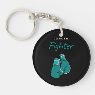 cancer fighter, teal key ring