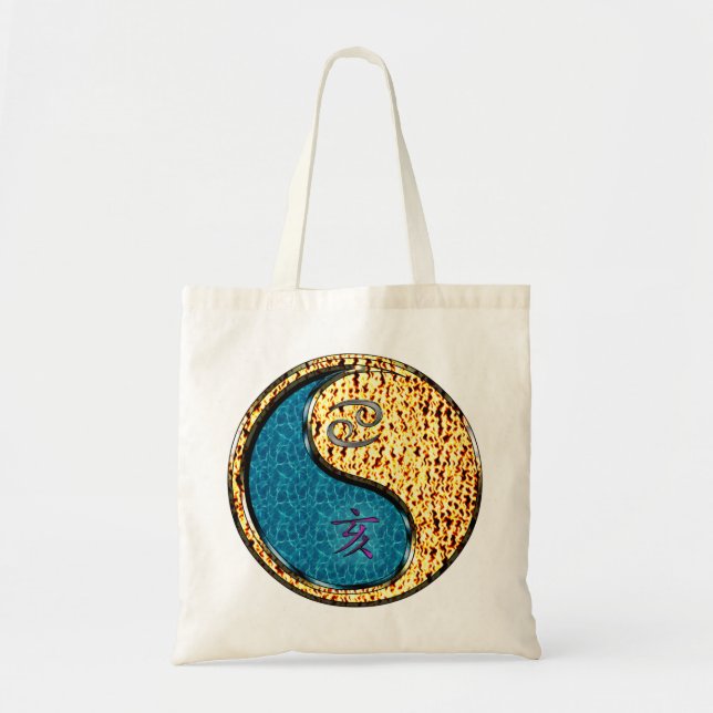 Cancer & Fire Boar Tote Bag (Front)