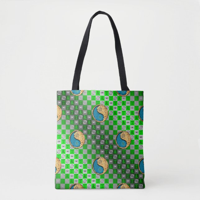 Cancer & Fire Goat Tote Bag (Front)