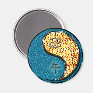 Cancer & Fire Horse Magnet