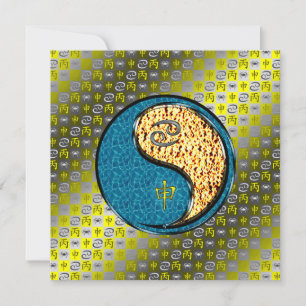 Cancer & Fire Monkey Card