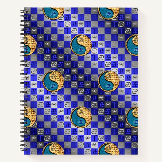 Cancer & Fire Ox Spiral Notebook (Front)