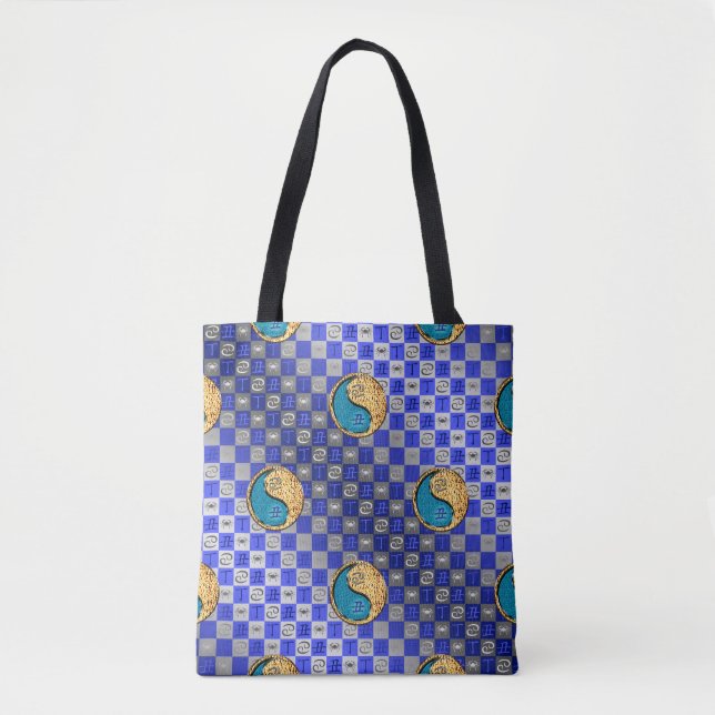 Cancer & Fire Ox Tote Bag (Front)